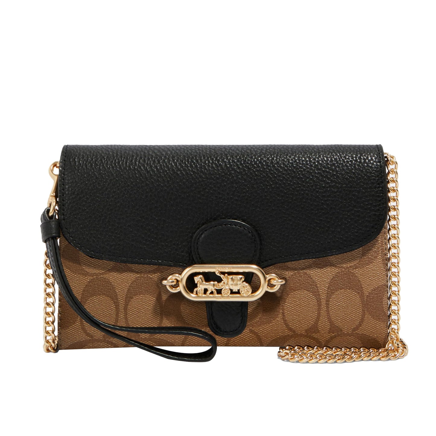 Coach Signature Elle Hardware Chain Crossbody