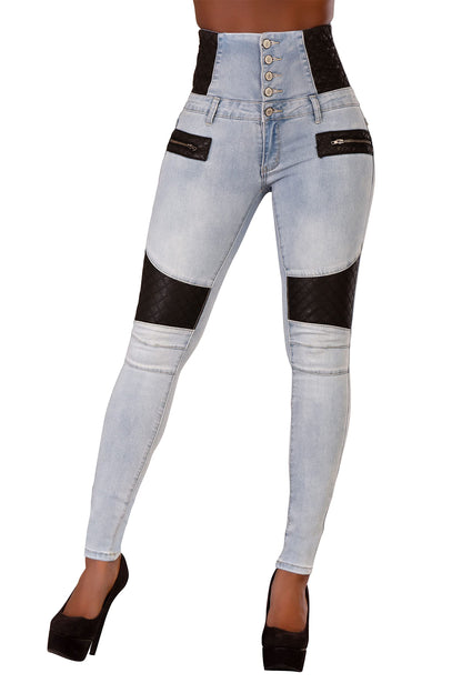 High Waisted jeans - stretch Skinny Fit