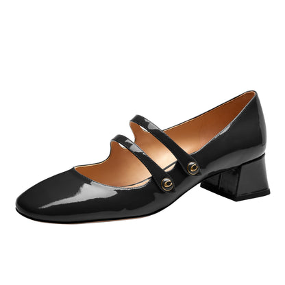Coach Womens Angelina Mary Jane Flat Black 11