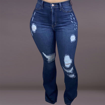 Frayed Monkey Wash Jeans